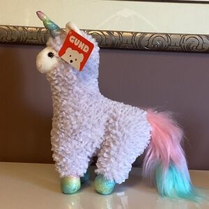 NWT GUND Sugar Plum Llamacorn Plush Toy, Unicorn Stuffed Animal